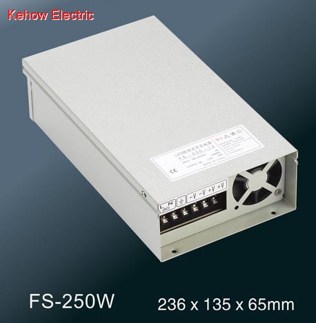 LED rainproof power supply FS-250W series