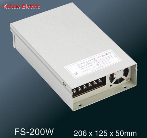 LED rainproof power supply FS-200W series