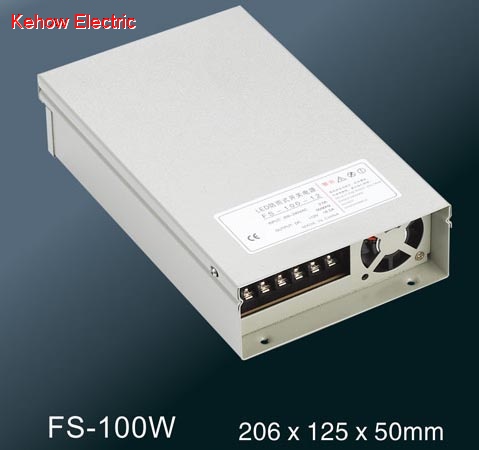 LED rainproof power supply FS-100W series