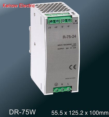 Din-rail power supply 75W series