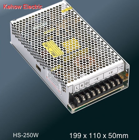 250W compact single output switching power supply