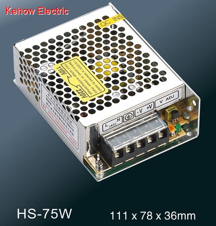 75W compact single output switching power supply