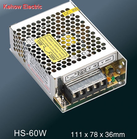 60W compact single output switching power supply
